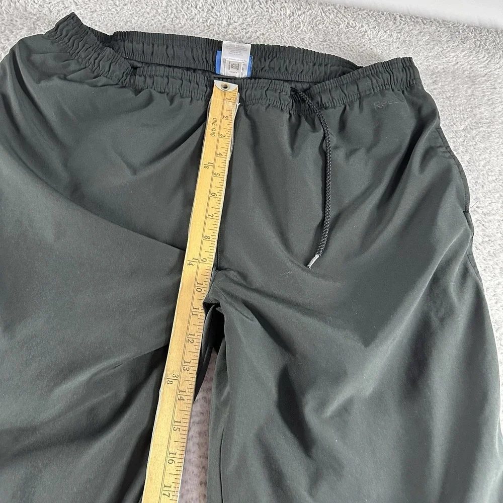 Reebok Windbreaker Track Pants Mens XL Lined Pockets Elastic‎ Zip Ankle